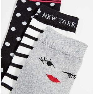 ♠️Kate Spade 3️⃣ Pack Crew Socks